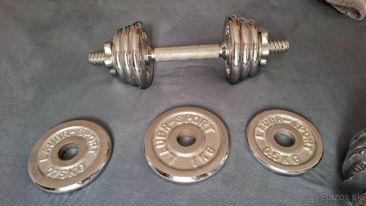 činky jednoručné 2ks 2,5-7kg