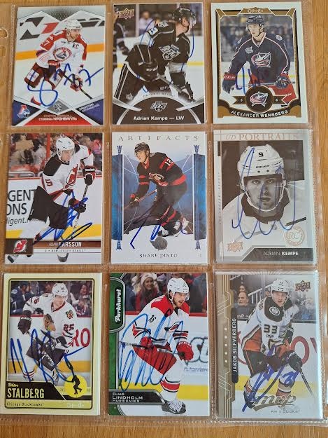 Hokejove karty,kartičky autogramy..