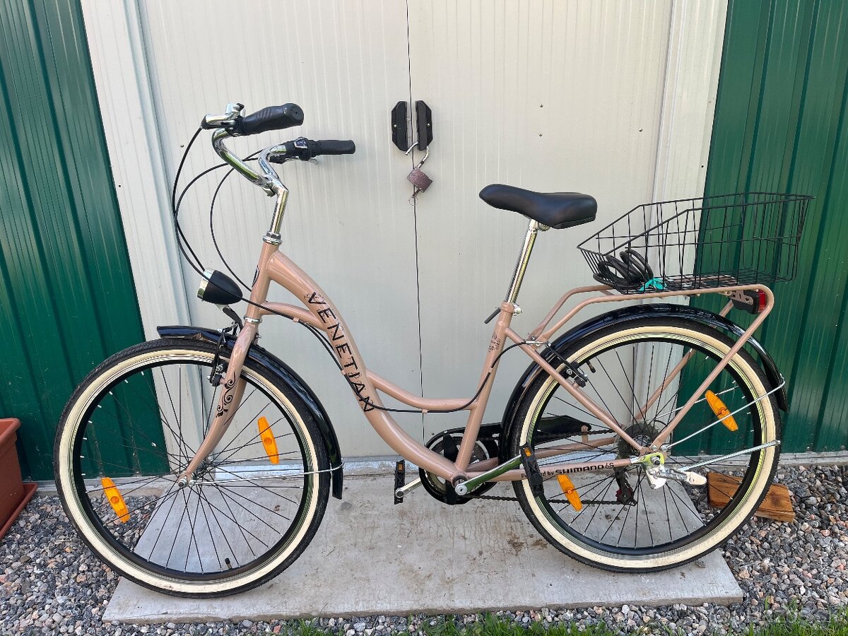 Mestský retro dámsky bicykel