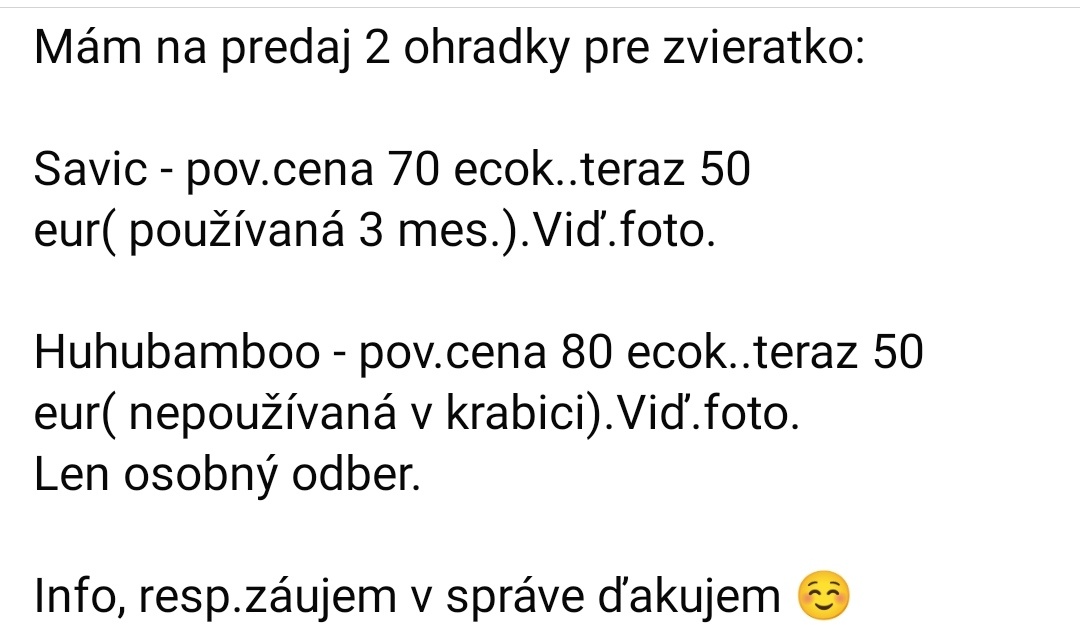 Ohrádka, voliera