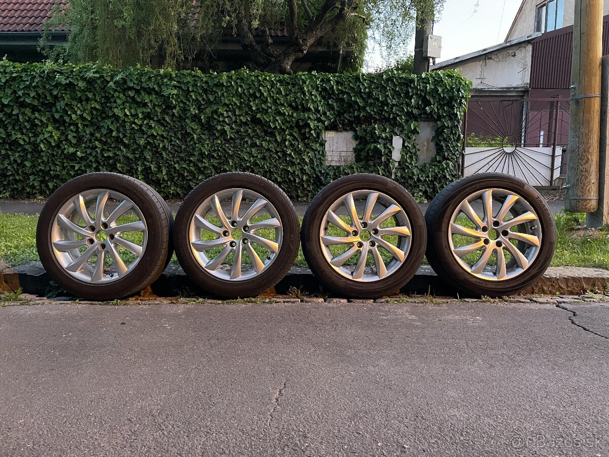 4x letné pneu 225/50 R17 + disky (elektróny)