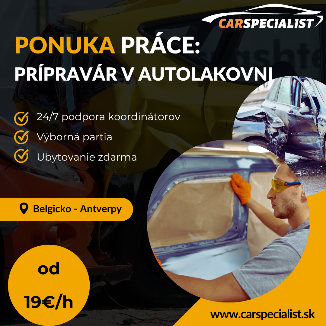 prípravár v autolakovni v Belgicku