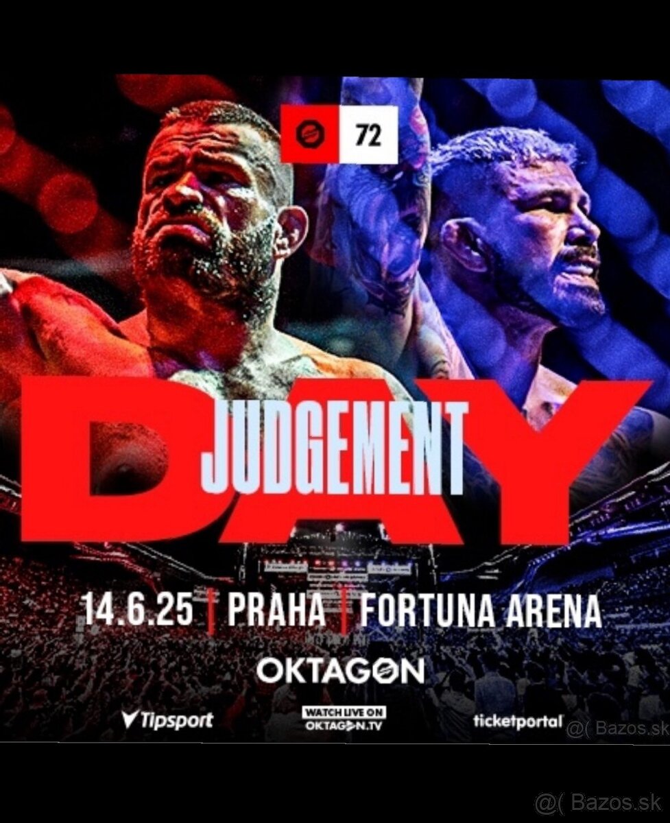 Predám 3 lístky na oktagom 14.6.2025