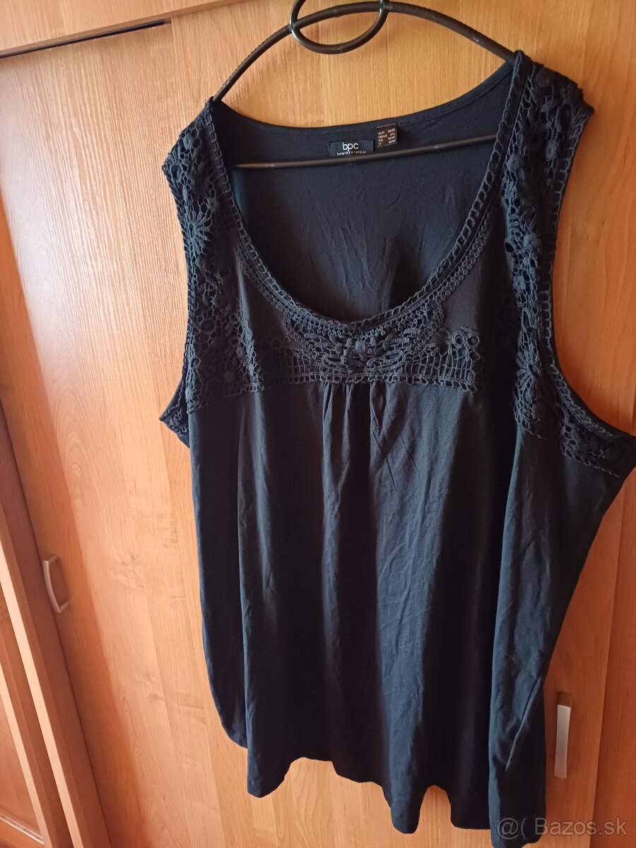 Top s čipkou pre moletky xxxl