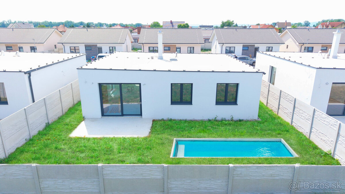 Vysokokvalitný 4-izbový bungalov, ÚP 115,42m2