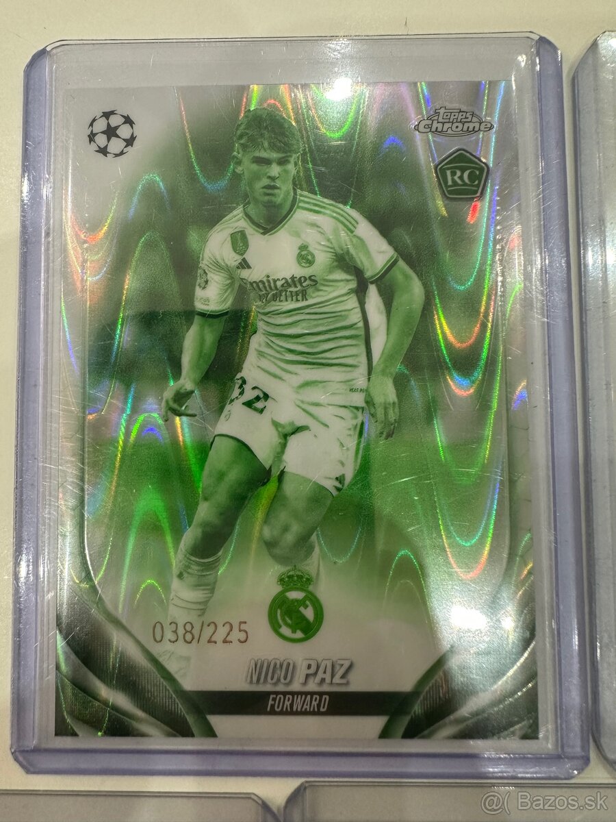 TOPPS CHROME FUTBALOVÉ KARTIČKY KARTY