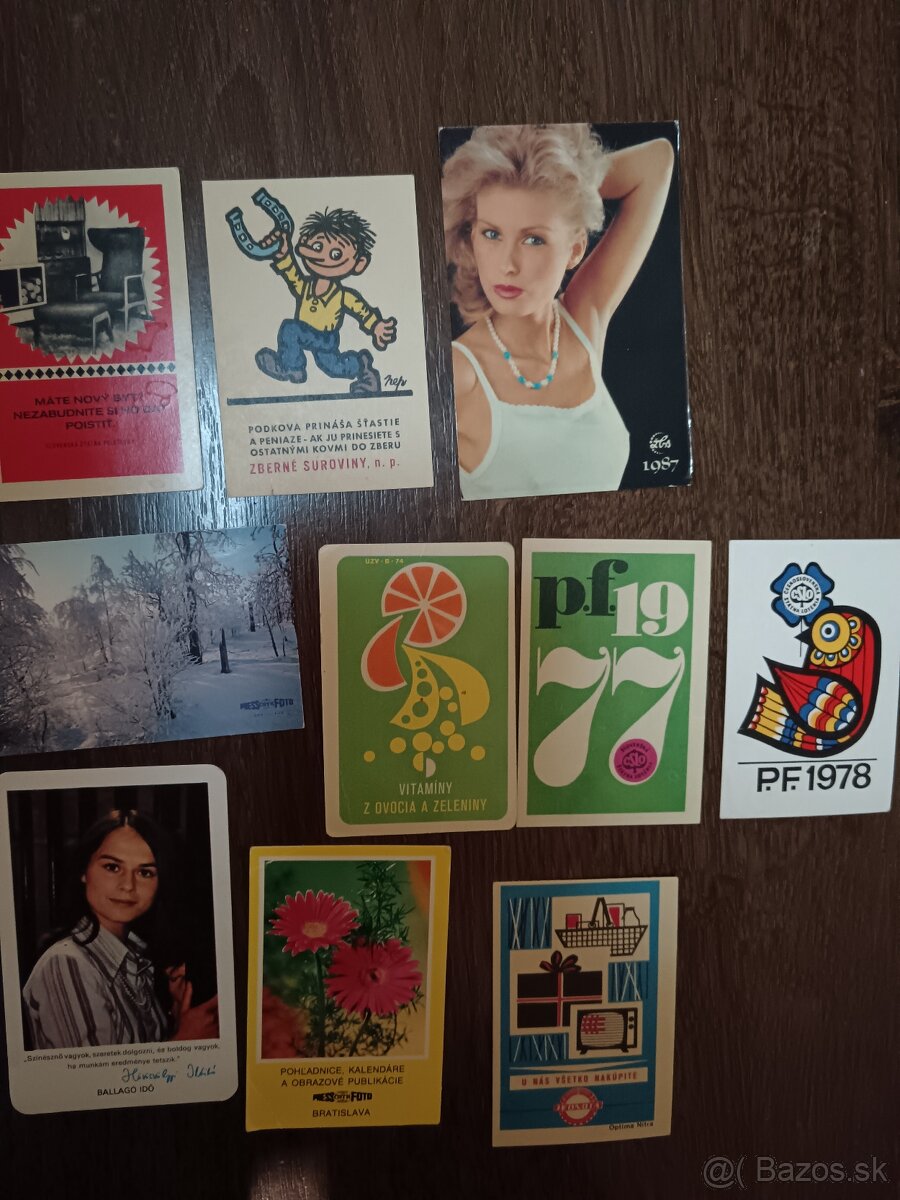 Predam retro kalendariky