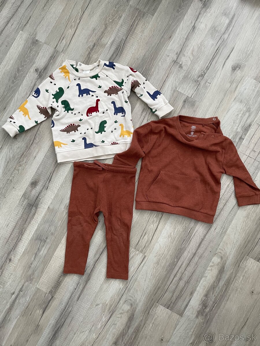 2x mikina a jedny leginky vel. 9-12m / 80