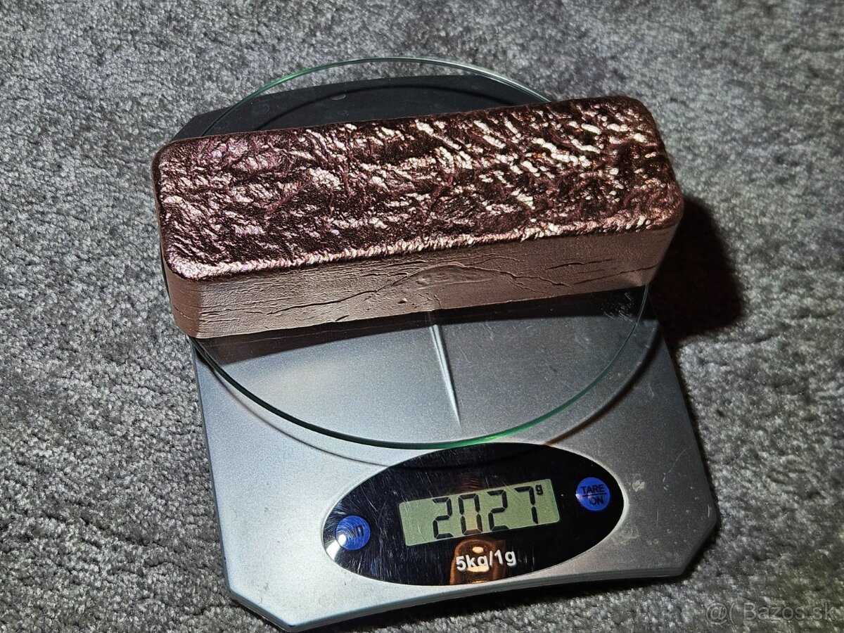 Medená tehla, tehlička, investičná meď, 99,9