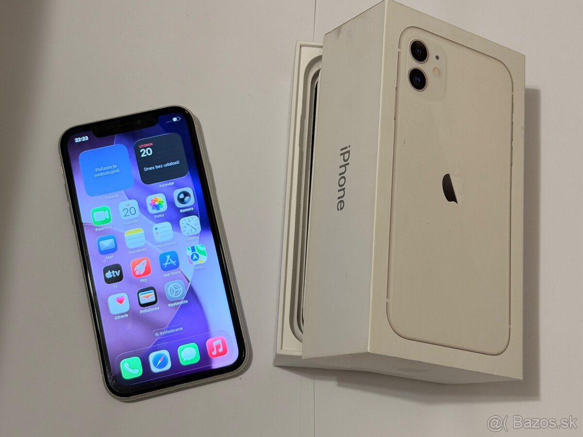 Apple iphone 11 64Gb biely - Nová batéria, komplet balenie