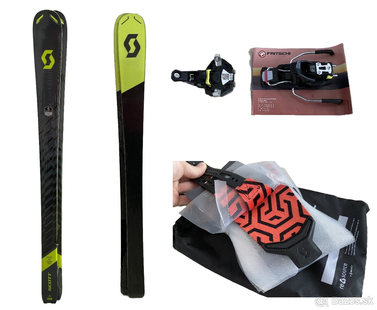 Nové - skialpy Scott Superguide 95 + vázání + pásy