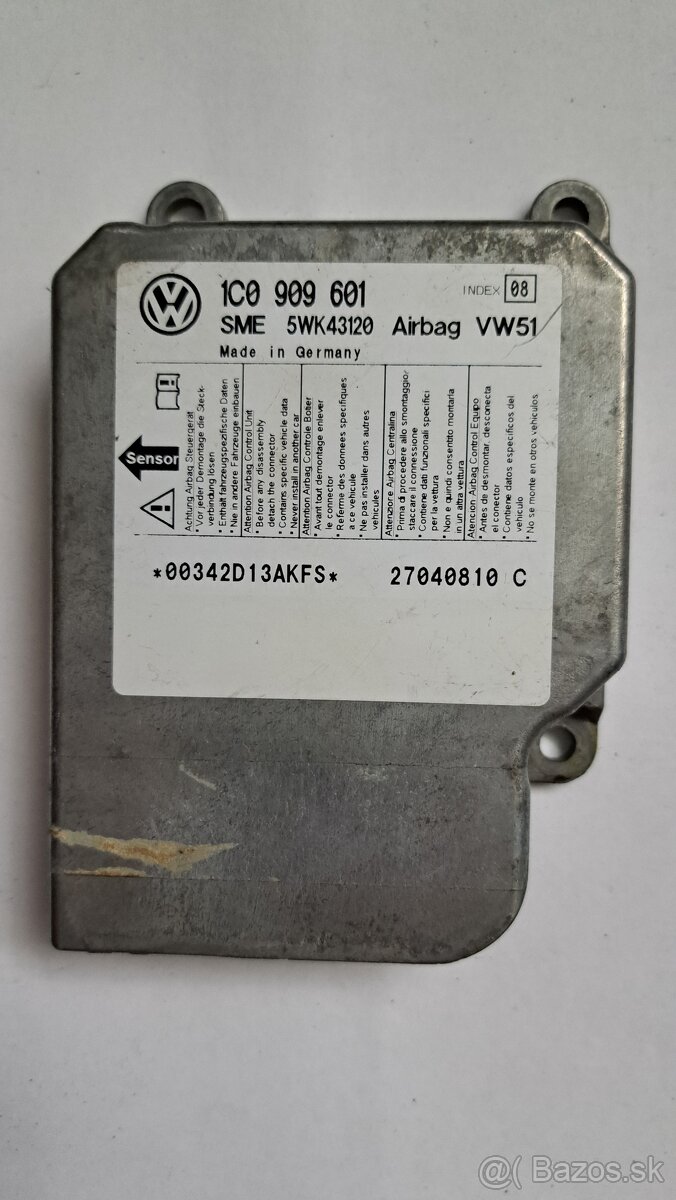Riadiaca jednotka airbagu 1C0 909 601
