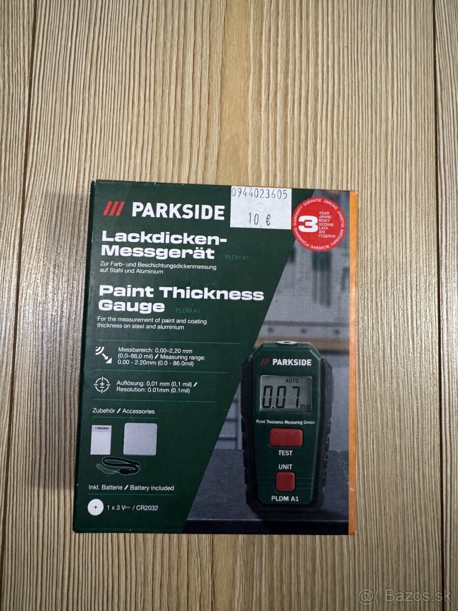 Predám PARKSIDE merač hrúbky laku
