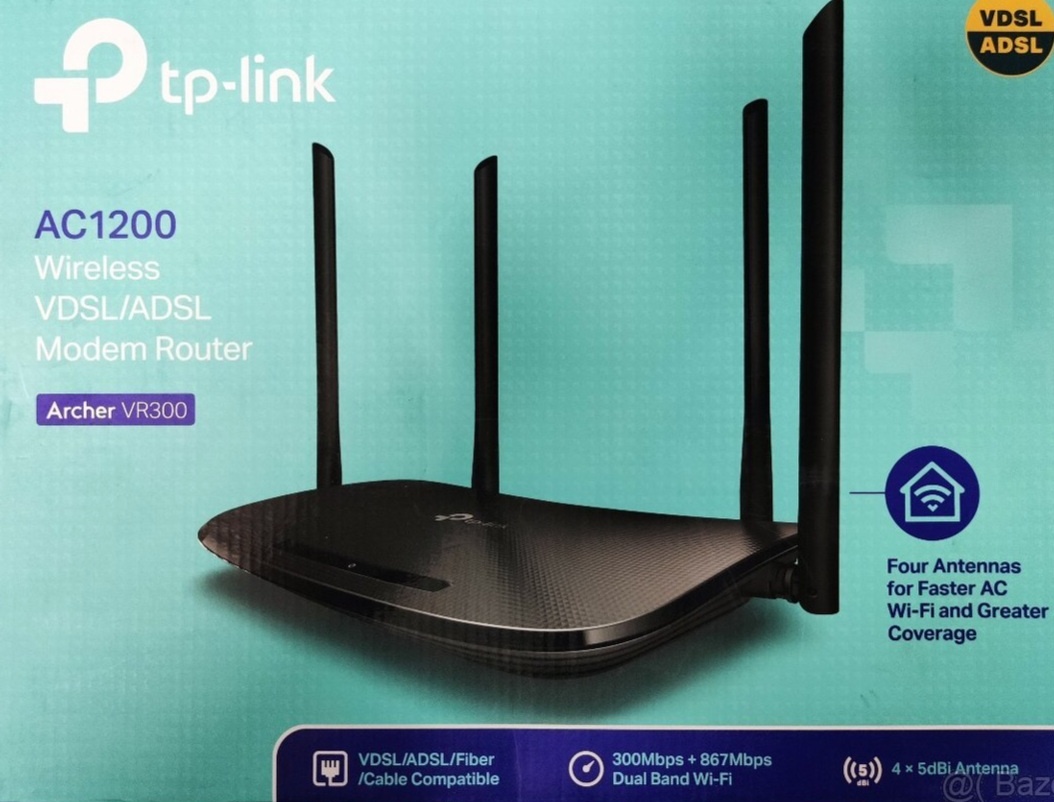 Wifi router tp-link AC1200 archer VR300