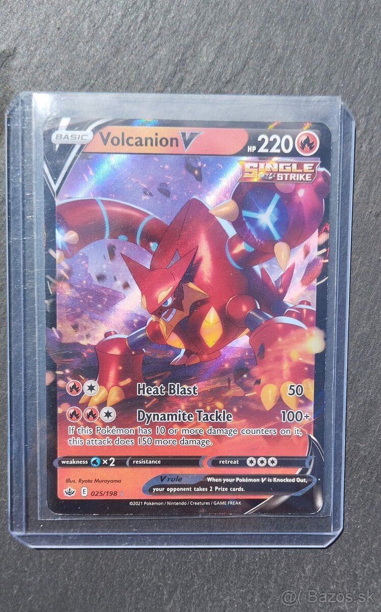 Pokémon Volcanion V (Chilling Reign 025/198, 2021)