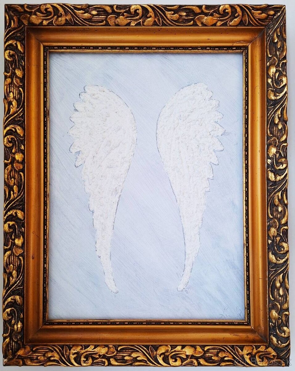 Predám obrazy vlastná tvorba anjelské krídla