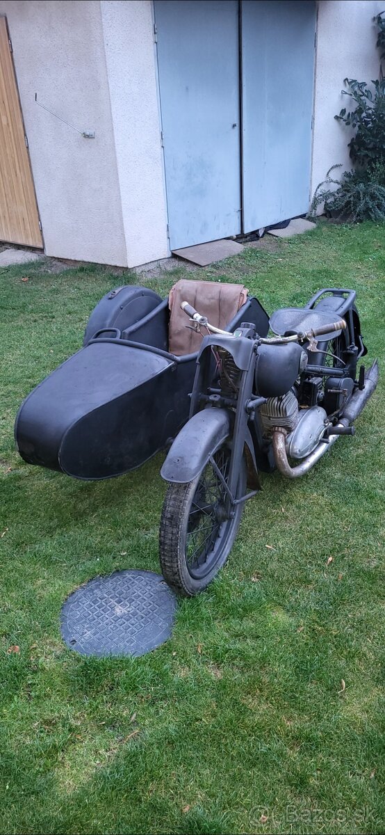 Dkw nz 500. Sidecar gelande stoye .wehrmacht