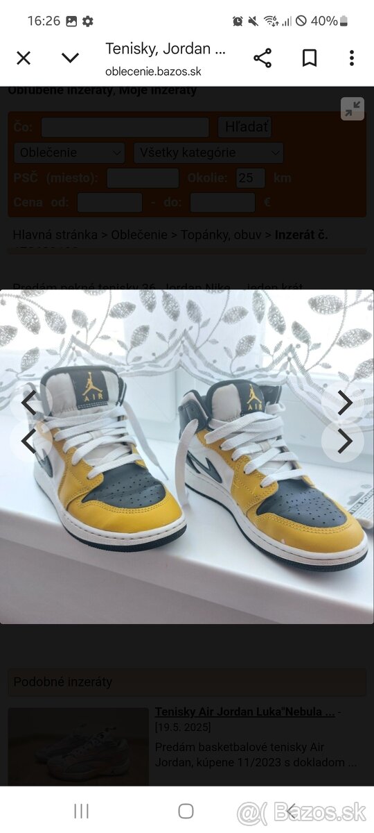 Jordan Nike tenisky