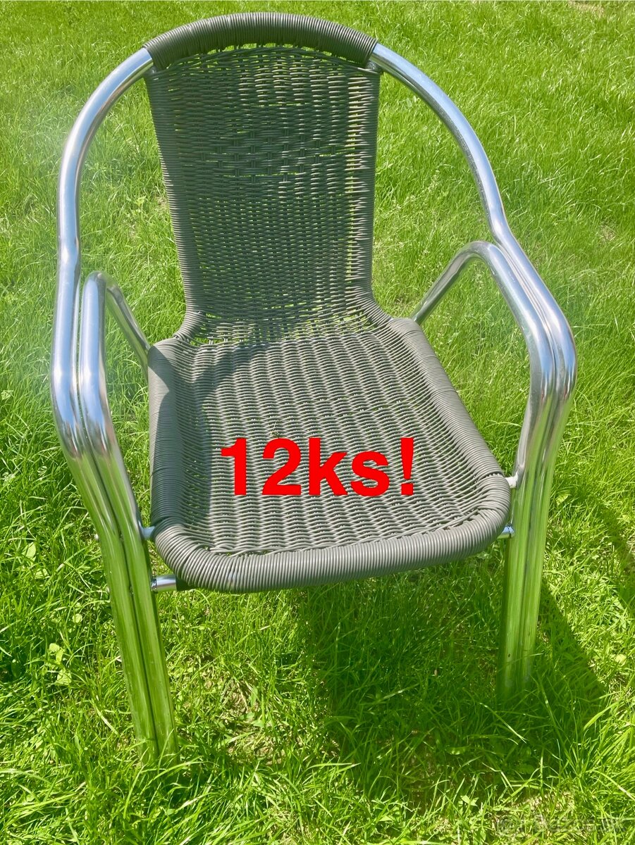 Gastro stoličky 12ks na terasu