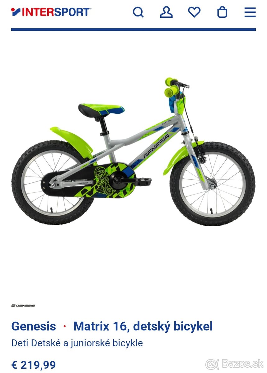 Chlapčenský bicykel 16