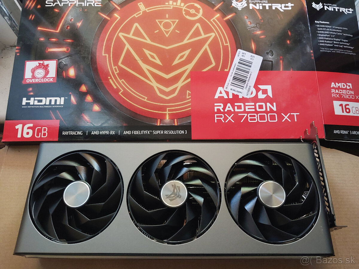 Graficka karta SAPPHIRE NITRO+ Radeon RX 7800 XT G