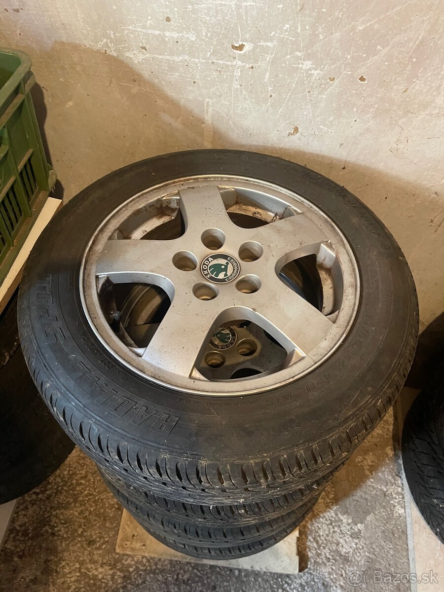 Predám dve sady kolies na skodu fabia 185/60/R14