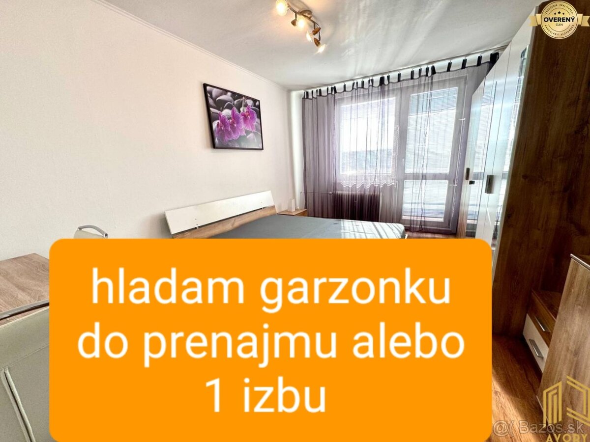 Hladam si izbu s balkonom v KE