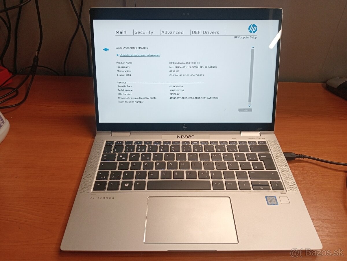 predám na diely/opravu HP ELITEBOOK x360 1030 g3