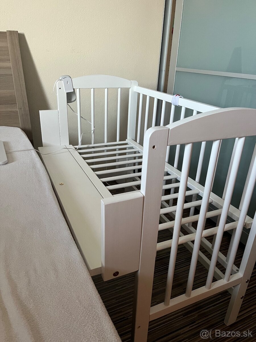 Detska postielka 3v1 s matracom, 90x40cm