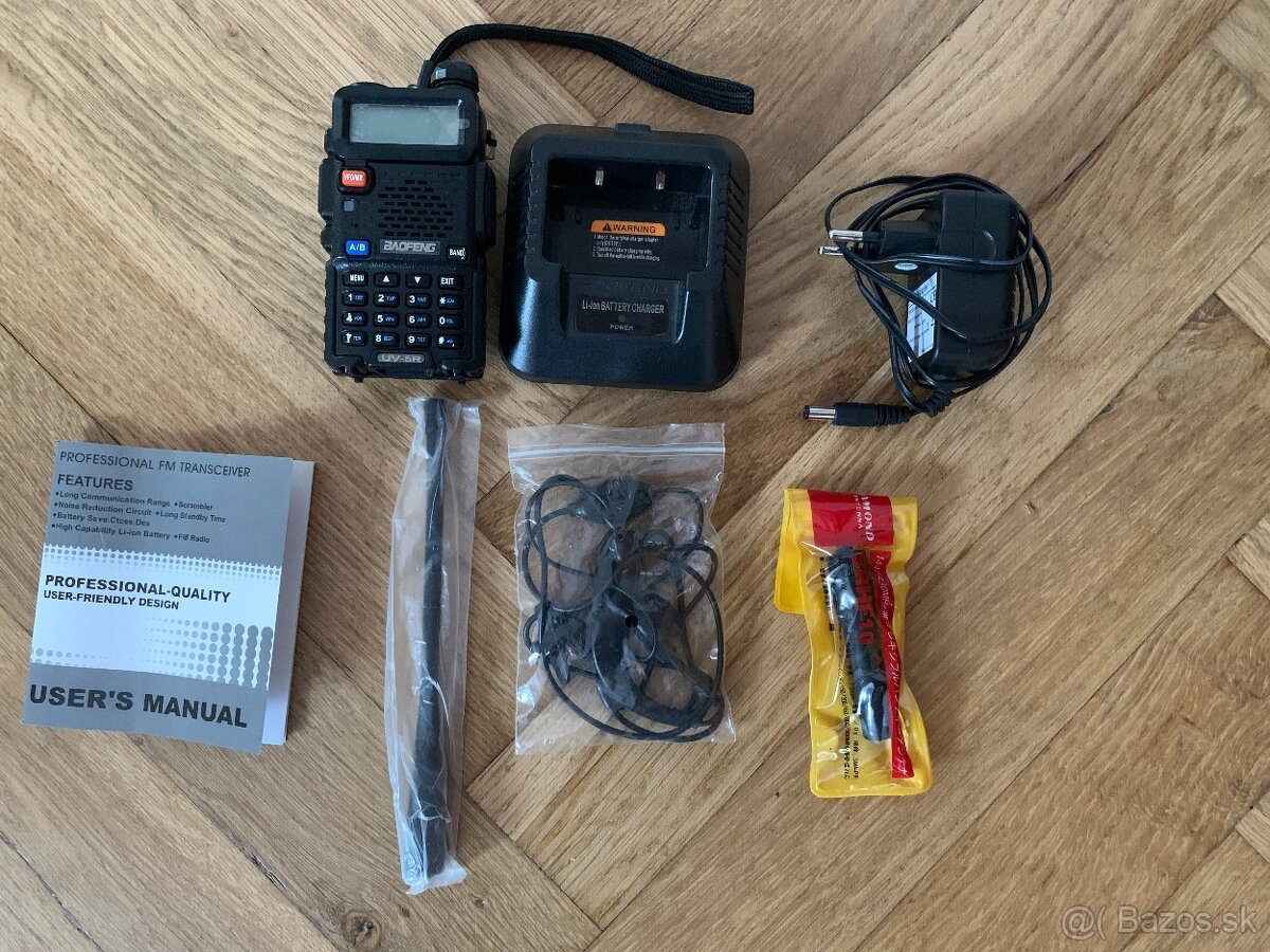 Predám vysielačku Baofeng UV-5R 5W aj s príslušenstvom