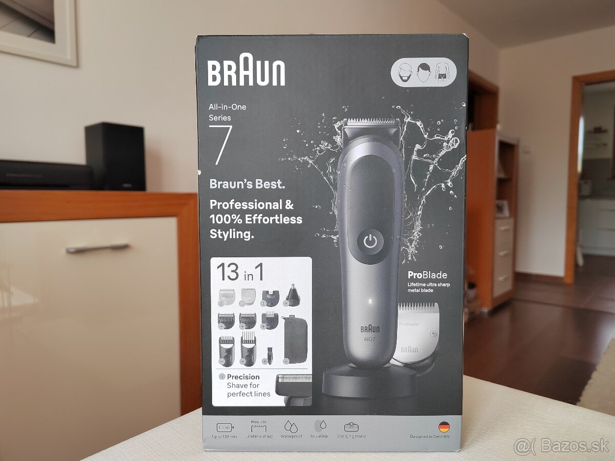Zastrihávač multifunkčný - Braun Series 7 AIO7560 - NOVÝ
