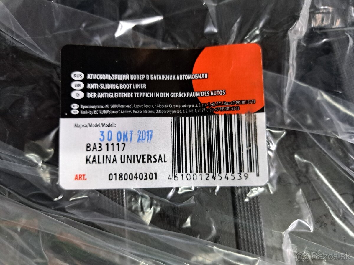 Predám gumové vaničky do kufra