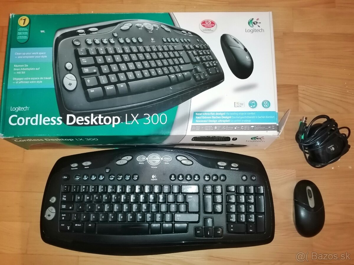 Predám programovateľnú klávesnicu a myš Logitech LX 300 s pr