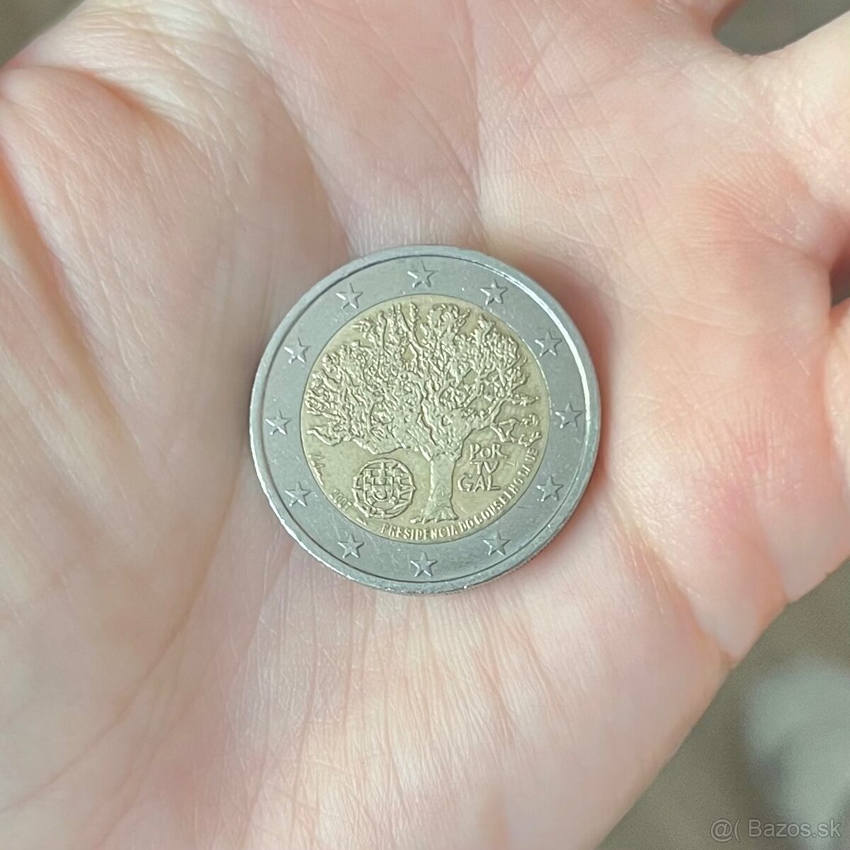 2€ minca PORTUGALSKO 2007 PORTUGALSKÉ PREDSEDNÍCTVO eú