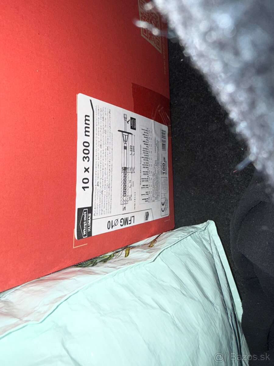 Natĺkacia kotva s plastovým tŕňom - KLIMAS 300mm (200ks)