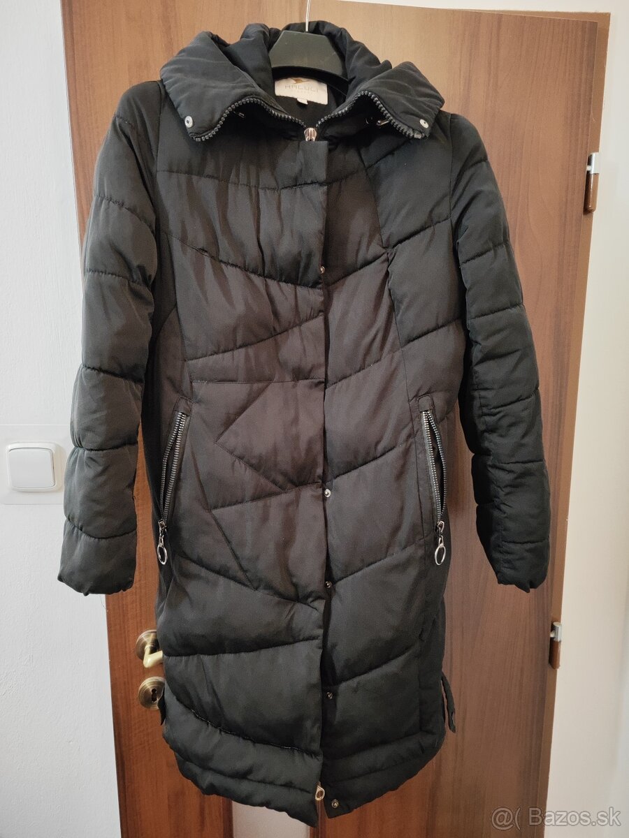Predĺžená zimná dámska bunda/kabát
