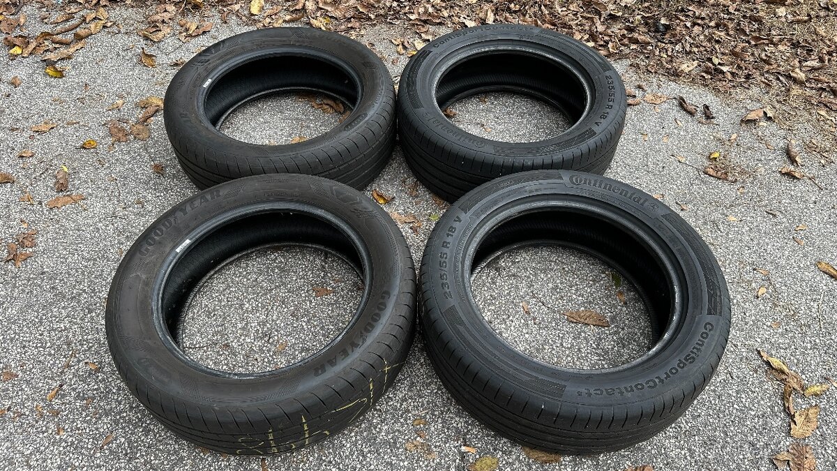 106. GOODYEAR, CONTINENTAL 235/55 R18 LETNÉ