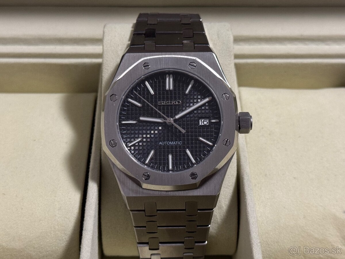 Seiko Custom Mod Watch Hodinky Royal Oak Black