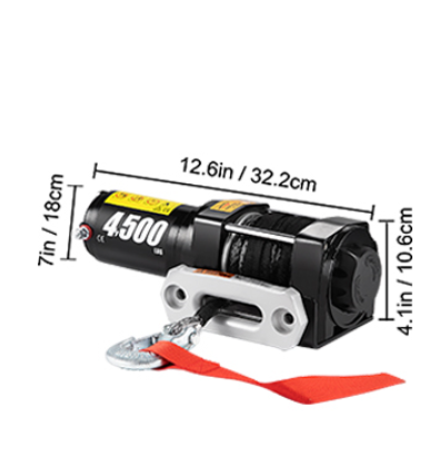 Elektrický navijak 2 041kg 12V, NOVÝ