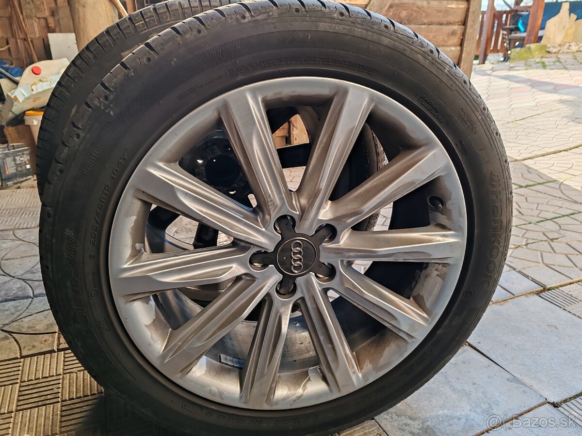 4x Letne pneu 255/45 r19 plus alu disky AUDI