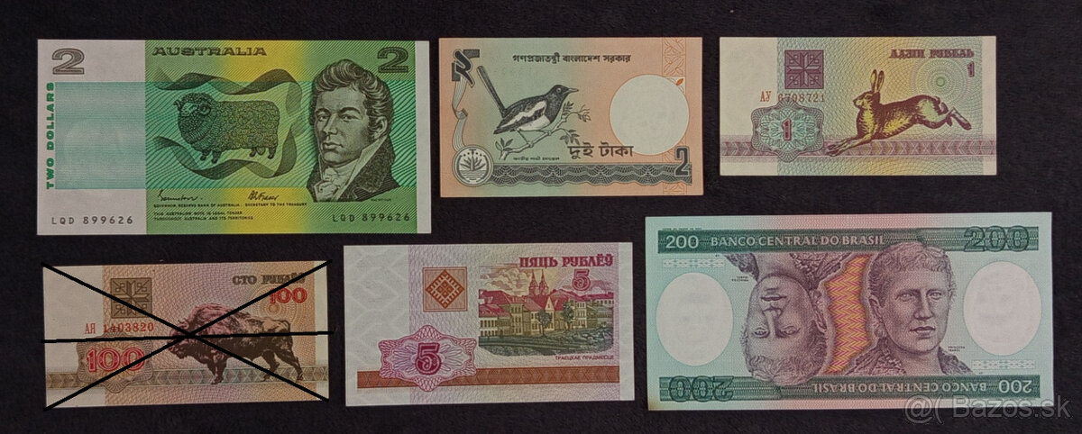 Bankovky svet UNC 7