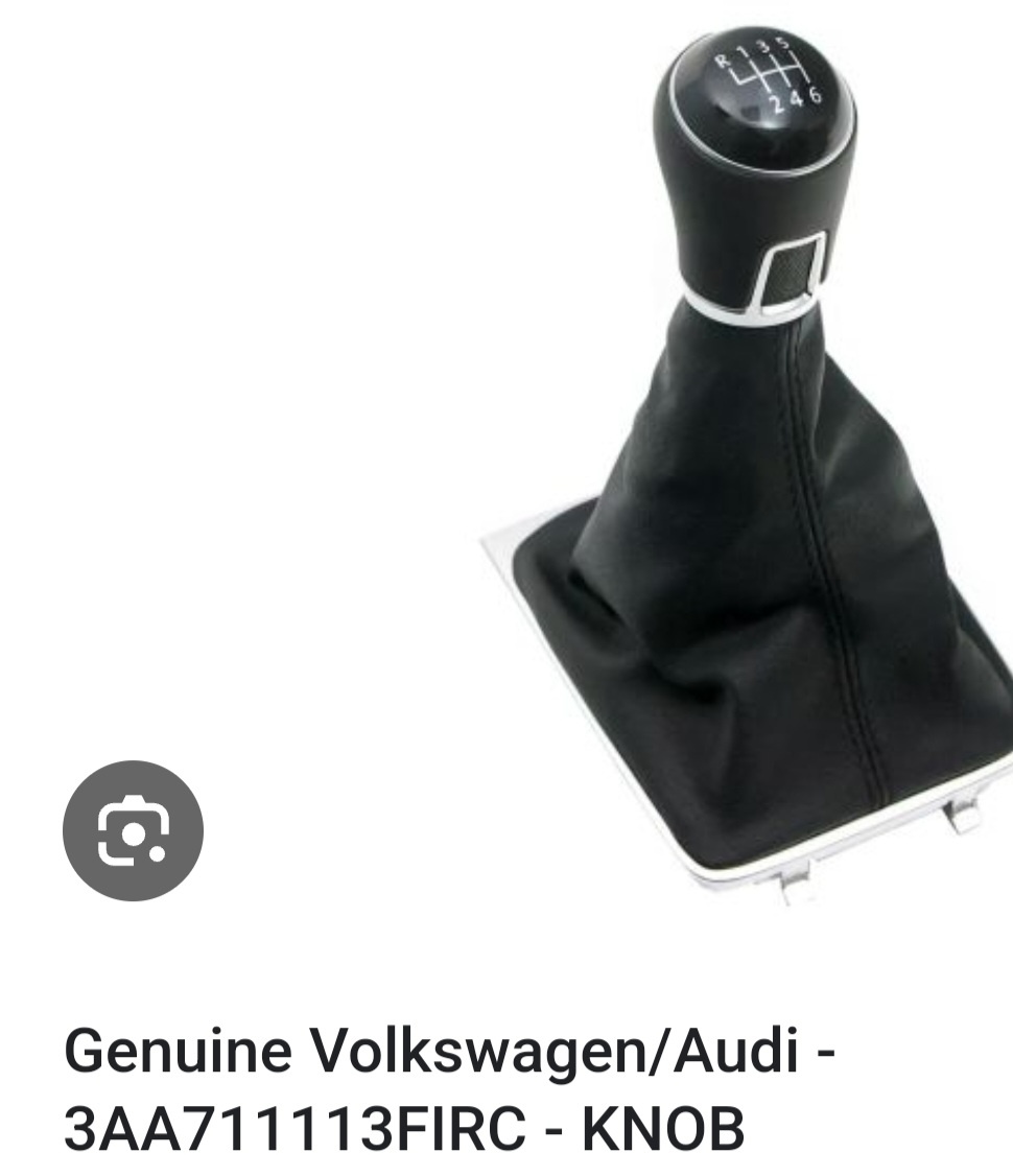 Radiaca páka s manžetou org. VW Passat B7, 6 stupňov
