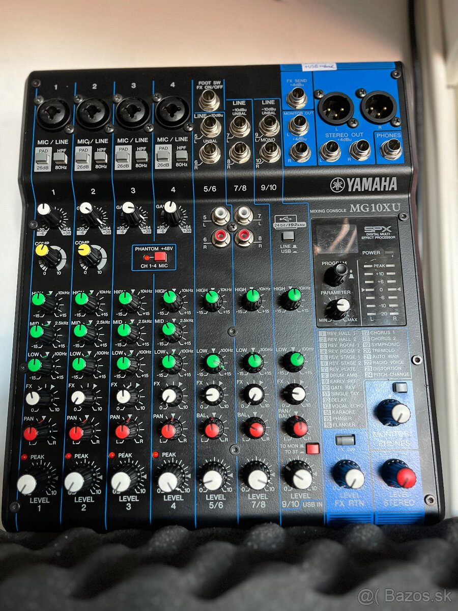 YAMAHA MG10XU premium mix pult USB zvuková karta