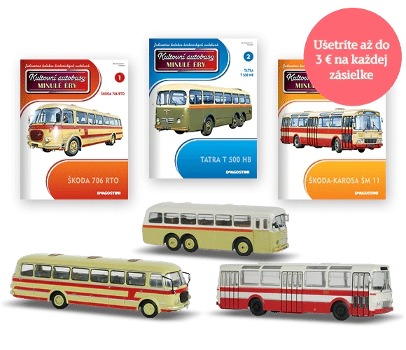 kultovní autobusy DeAgostiny 85 ks, tatra, škoda, karosa,