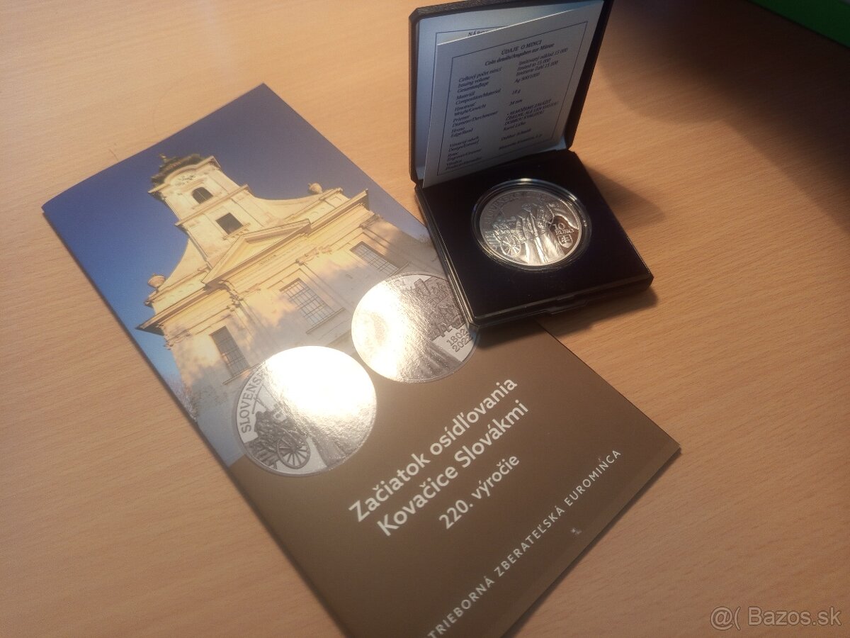 Slováci v Kovačici 2022 PROOF – Investičné striebro