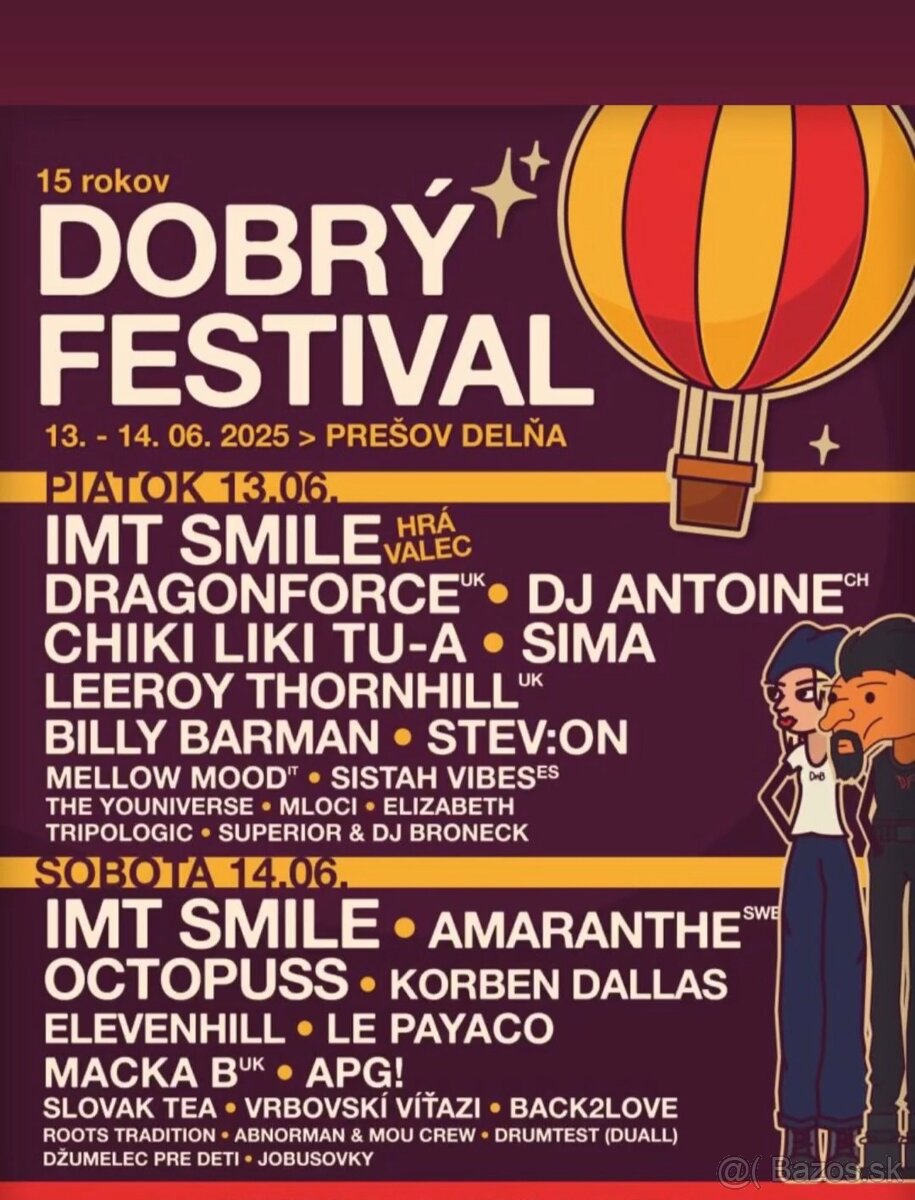 Lístok na dobrý festival