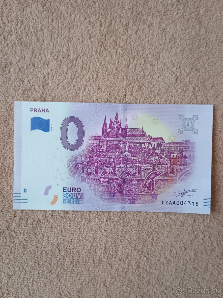 0 euro bankovky 2018 - 2023