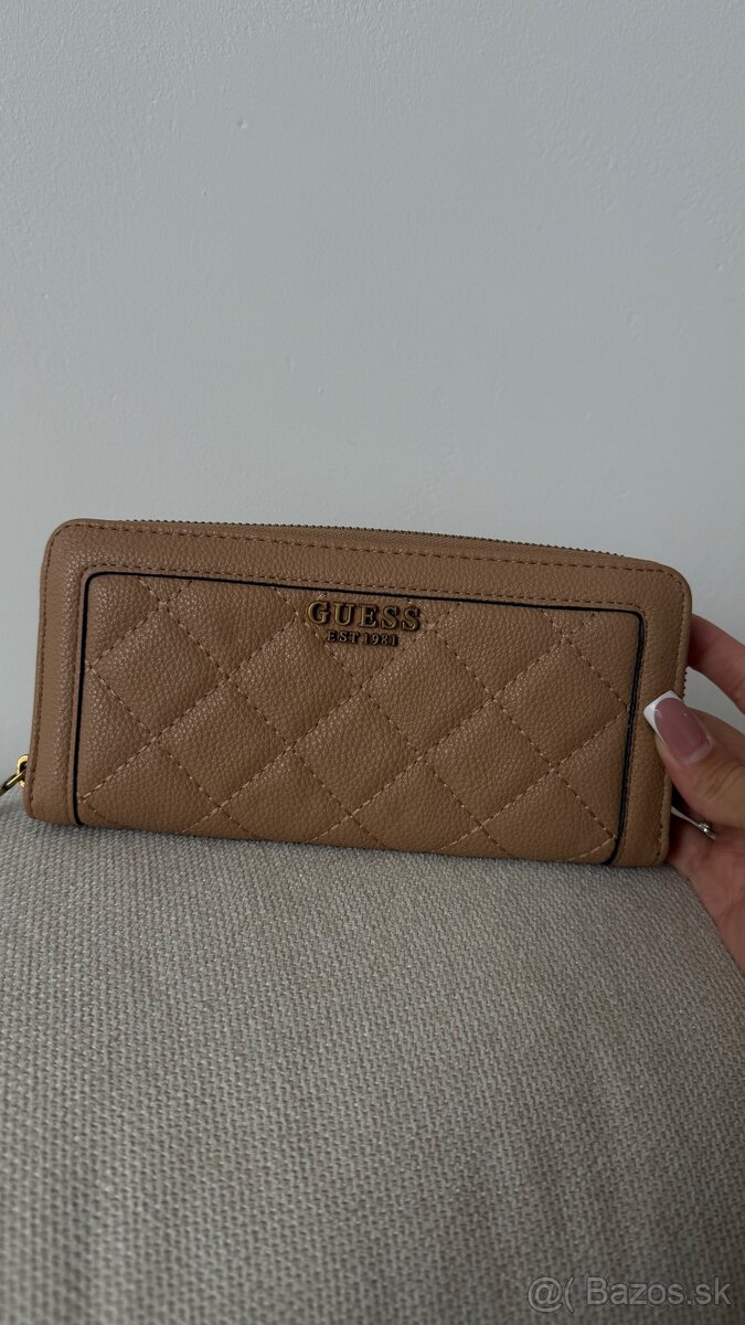 Peňaženka béžová Guess