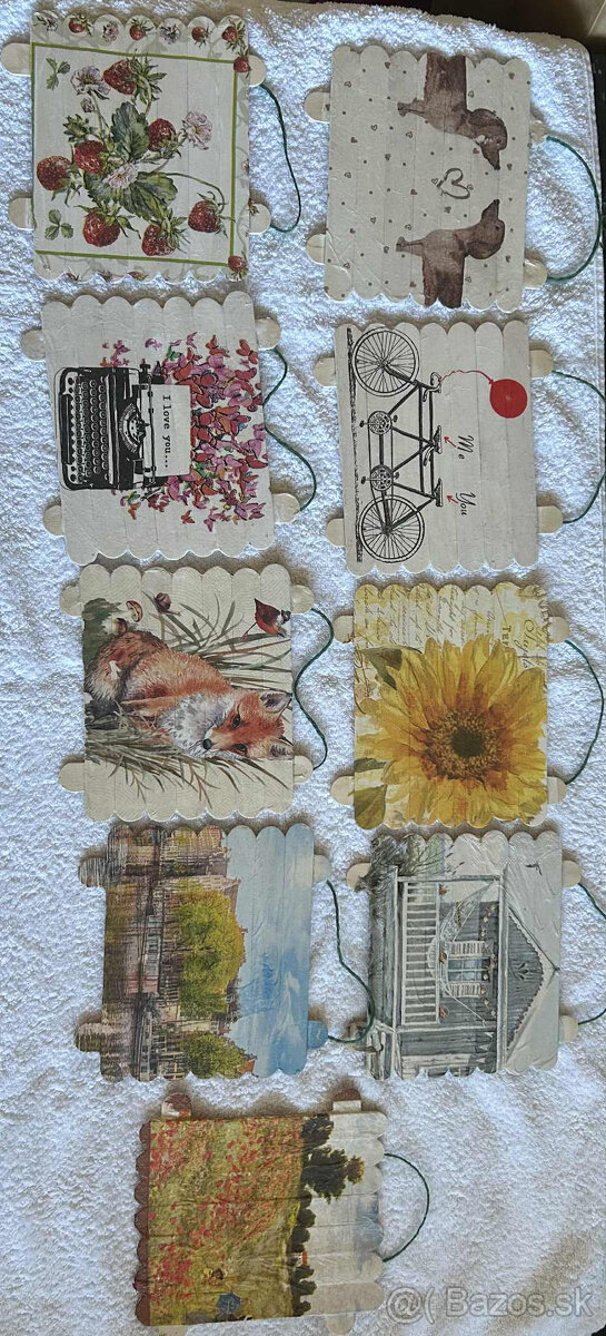 obrázky decoupage rôzne motívy