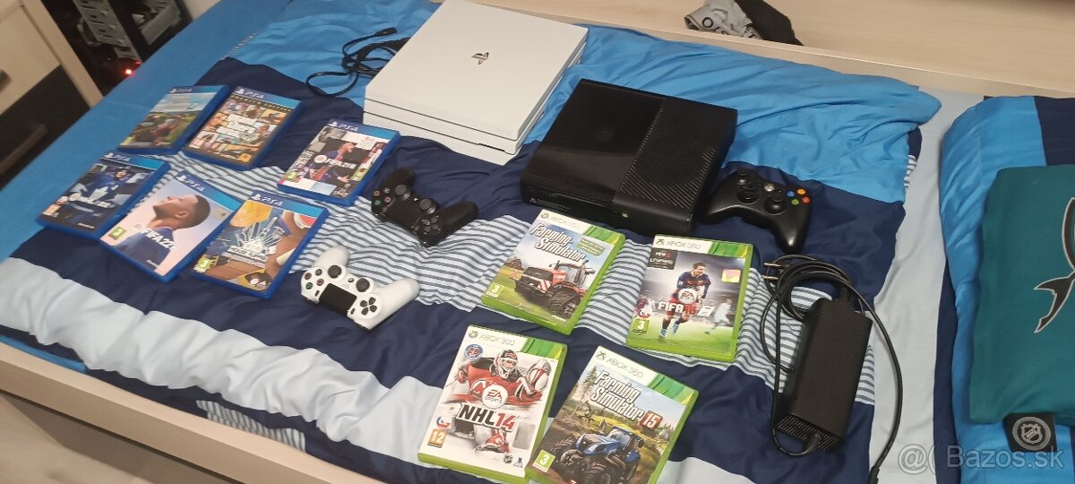 PS4 Pro+Xbox 360e 500gb verzia +hry